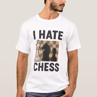 Eu odeio camiseta Chess
