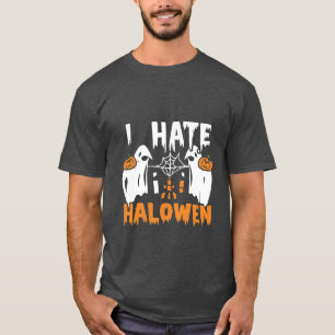 Eu Odeio Camiseta do Dia das Bruxas