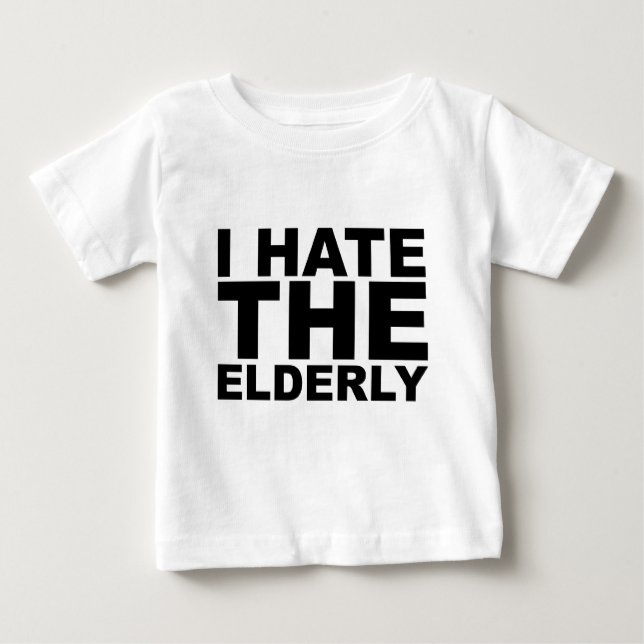 EU ODEIO OS IDOSOS Camisa Chapéu Caneca Mousepad I (Frente)
