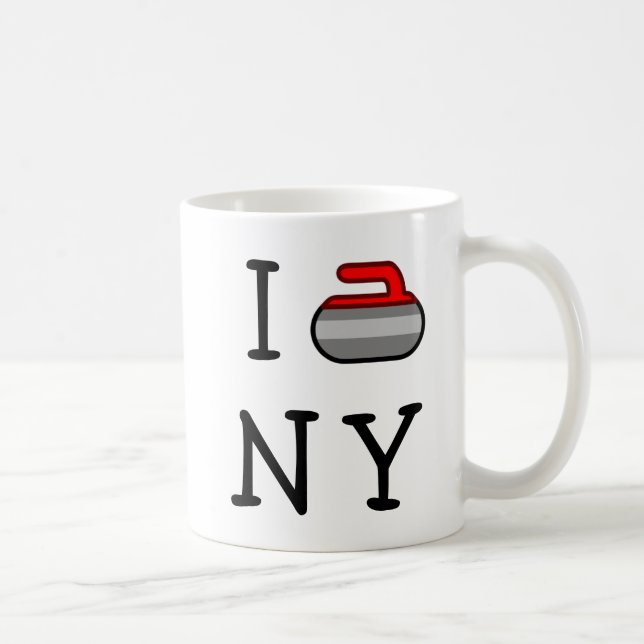 Eu ondulo a caneca de café de Ardsley do ~ de NY (Direita)