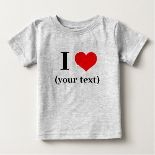EU OUVI! Baby Jersey T-Shirt - Cinza de Heather