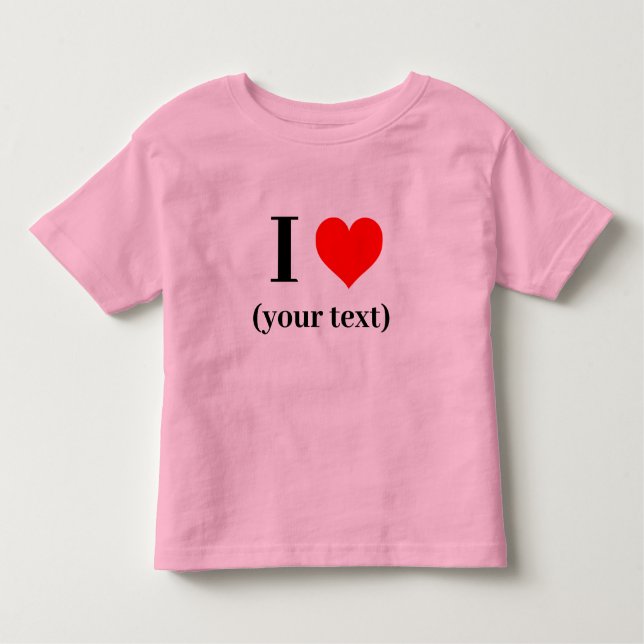 EU OUVI! Toddler Fine Jersey T-Shirt - Personaliza (Frente)