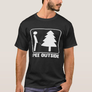 Eu Peço Lá Fora O Engraçado Acampamento T-Shirt