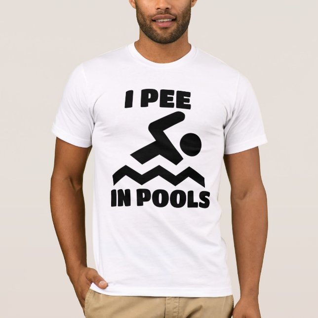 EU PEÇO NO PAI DO PISCINA NADAR T-SHIRTS (Frente)