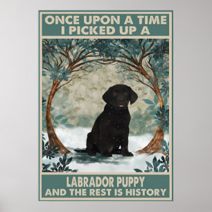Eu peguei um poster de cachorro labrador