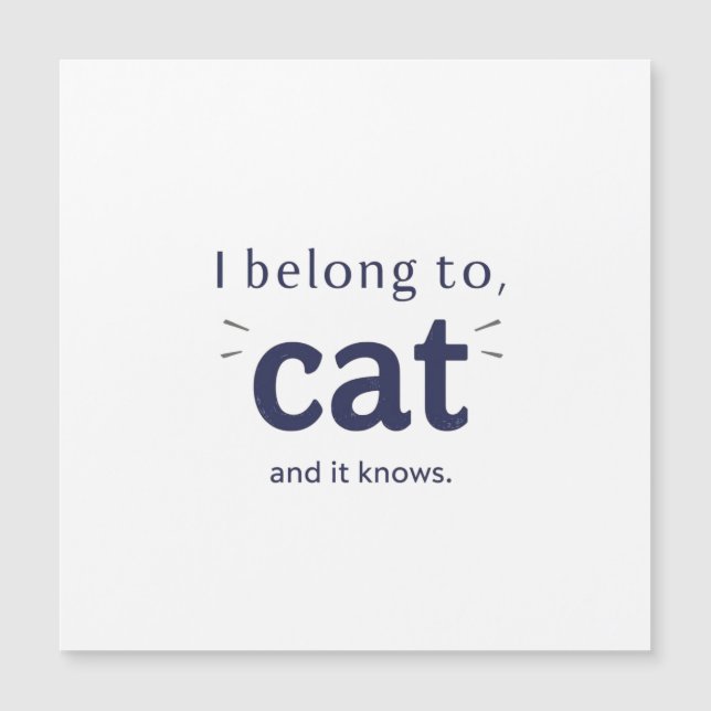 Eu Pertenço ao Gato (Frente)