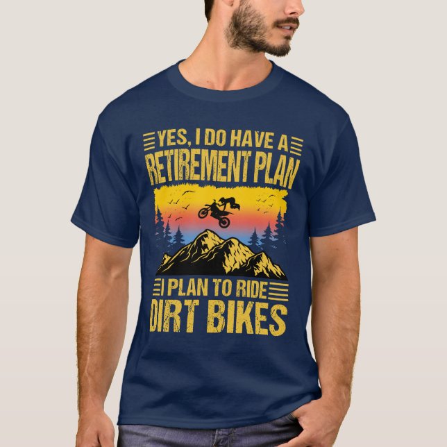 Eu Planejo Andar De Camisa Bikes Motocross Rider (Frente)