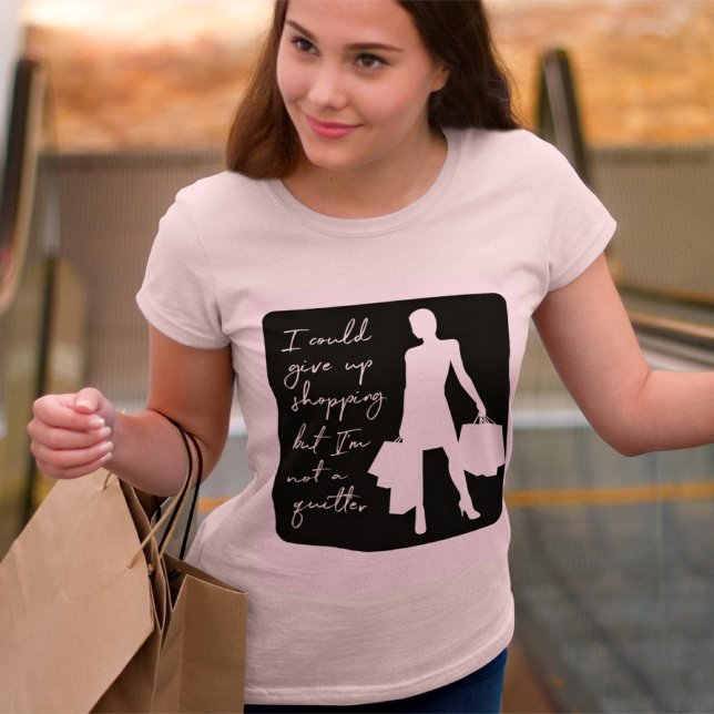 Eu Poderia Parar De Comprar Mas... Camiseta (Criador carregado)