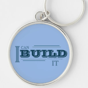 Eu Posso Construí-lo (Azul) Porta-Chaves