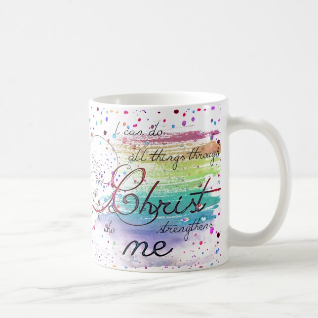 Eu posso fazer todas as coisas caneca de café (Direita)
