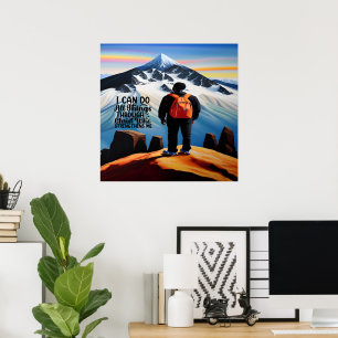 Eu Posso Fazer Todas As Coisas Poster Motivacional