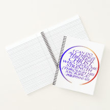 Eu posso fazer tudo através da Bíblia Cristo Verse