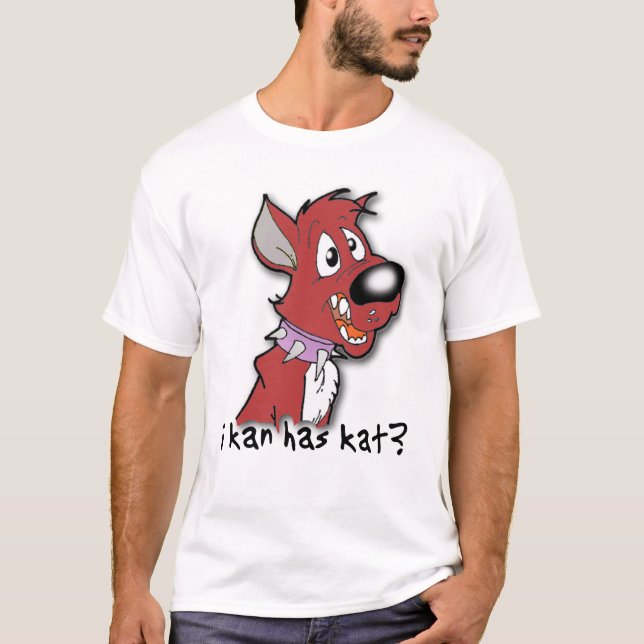Eu Posso Ter Gato? Camiseta engraçada Eu posso ter (Frente)