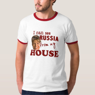 Eu posso ver Rússia de meu t-shirt da casa