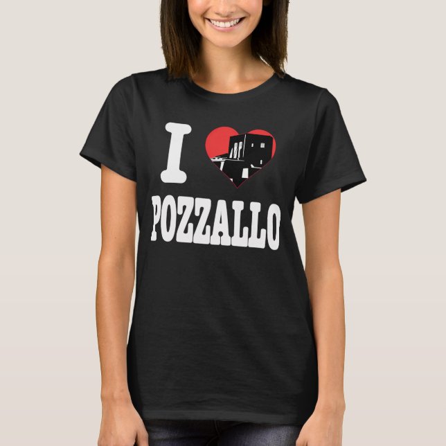 Eu ❤️ Pozzallo Camiseta (Frente)