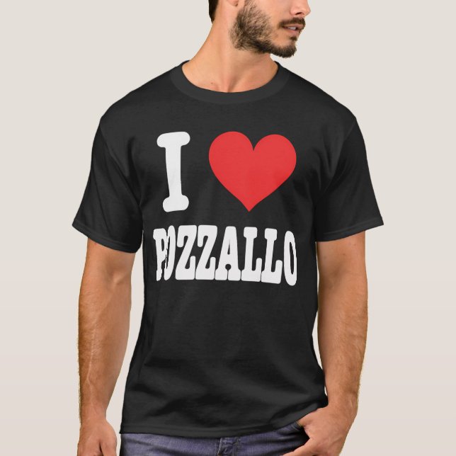 Eu ❤️ Pozzallo  Camiseta Tri-Blend (Frente)
