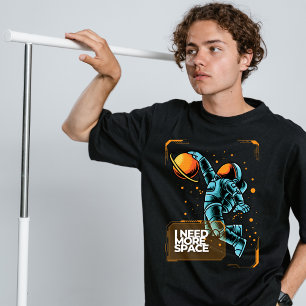 Eu preciso de mais espaço street wear camiseta