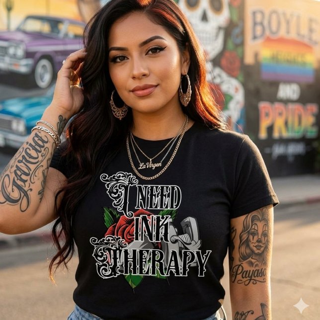 Eu preciso de terapia de tinta camiseta (I need ink therapy T-shirt)