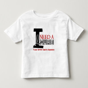 EU PRECISO t-shirt de um DIABETES da CURA 1