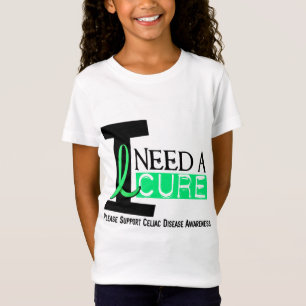 EU PRECISO t-shirt de uma DOENÇA CELÍACA da CURA