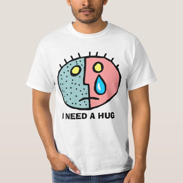 EU PRECISO UM T-SHIRT DO HUMOR DO ABRAÇO (Frente)