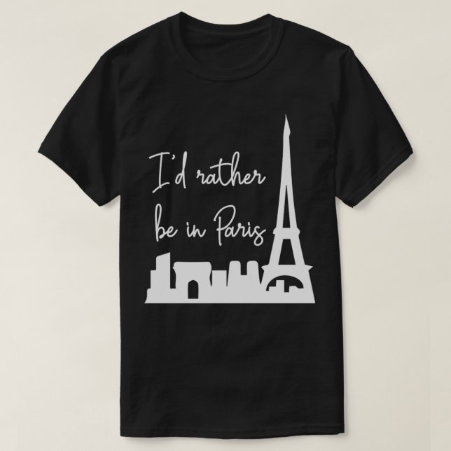 Eu Preferencialmente Em Paris Pullover (Frente do Design)