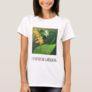 Eu preferencialmente jardinagem. T-Shirt floral bo