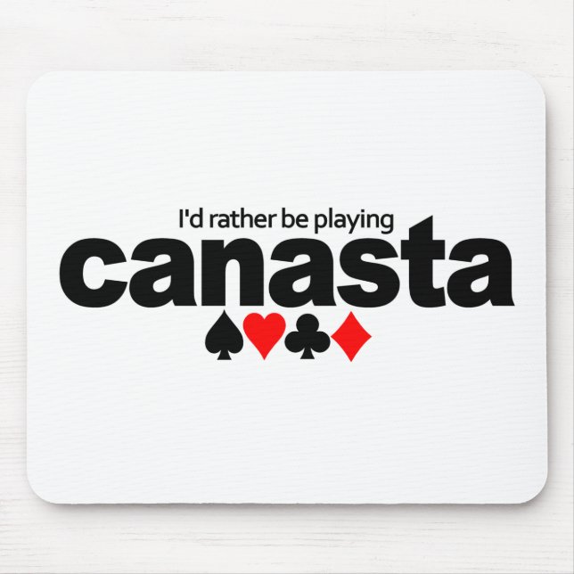Eu Preferencialmente Jogando Mousepad Canasta (Frente)