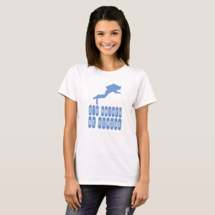 Eu preferencialmente mergulhando. Camisa para merg