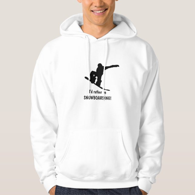 Eu preferencialmente ser SNOWBOARDING! Camiseta (Frente)