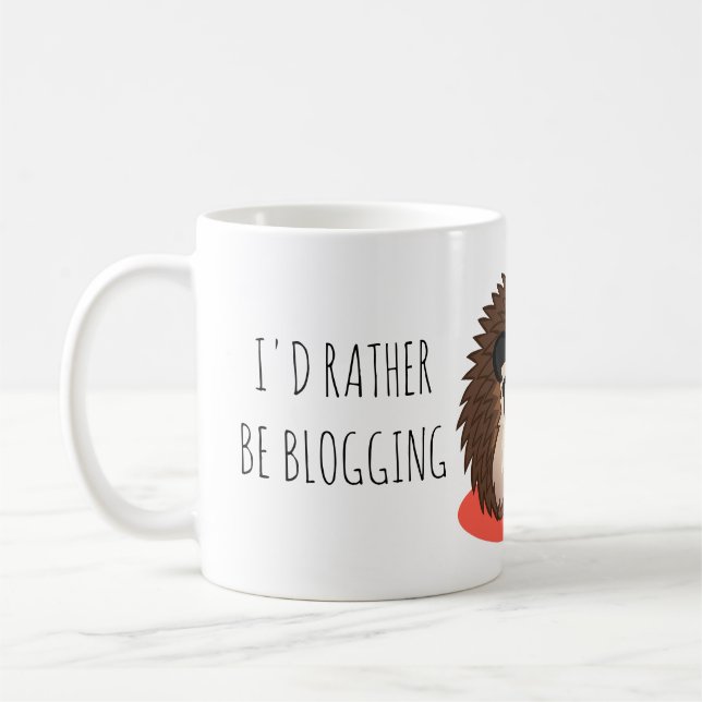 Eu preferencialmente seria caneca de café Blogging (Esquerda)