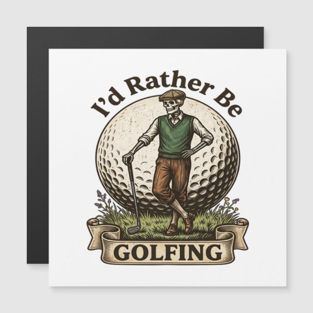 Eu Preferiria Estar Jogando Golfe  (Frente/Verso)