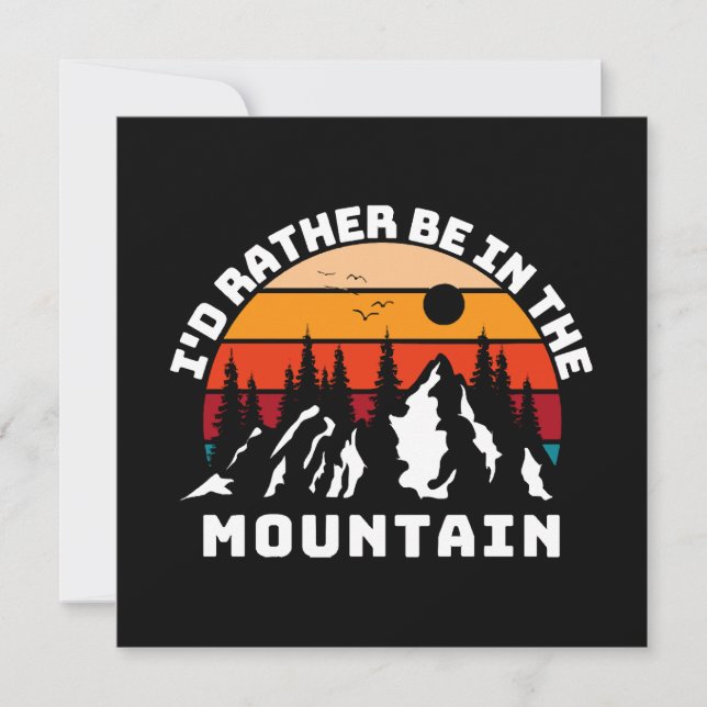Eu Preferiria Estar Nas Montanhas (Frente)