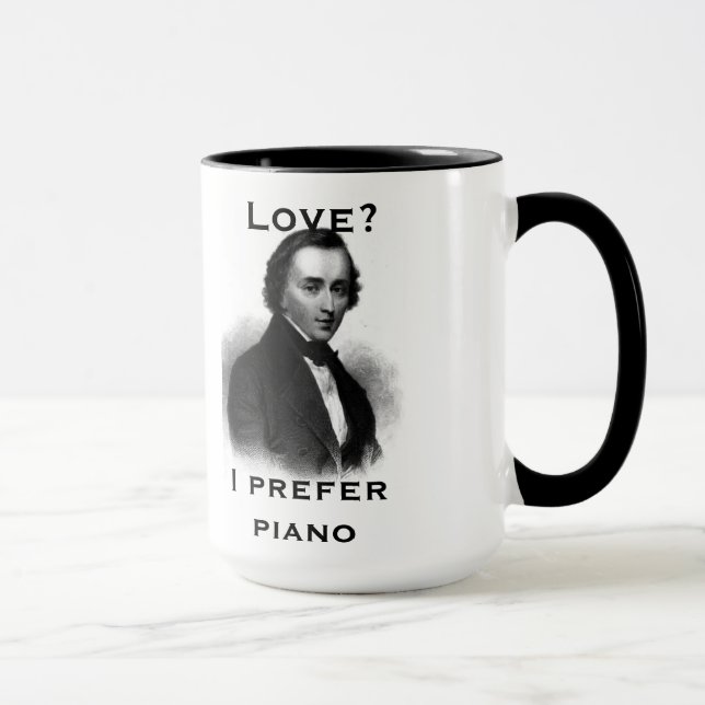 "Eu prefiro caneca do piano" (Direita)