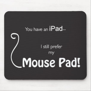Eu prefiro meu MousePad - preto