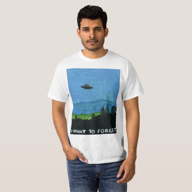 EU QUERO ESQUECER o t-shirt (Frente Completa)