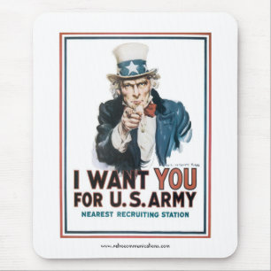 "Eu quero-o" tio Sam Mousepad