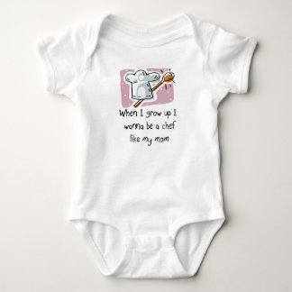 Eu quero ser um cozinheiro chefe como meu t-shirt