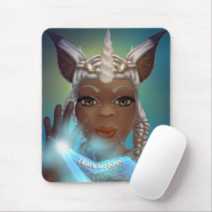 Eu quero ser um Unicórnio! Mousepad