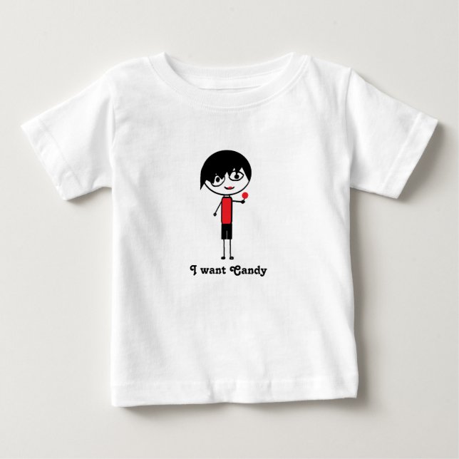 eu quero uma camiseta doce emo (Frente)