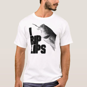EU RASGO o t-shirt dos LÁBIOS