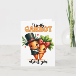 Eu Realmente Carrot Sobre Seu Cartão De Dia de os 