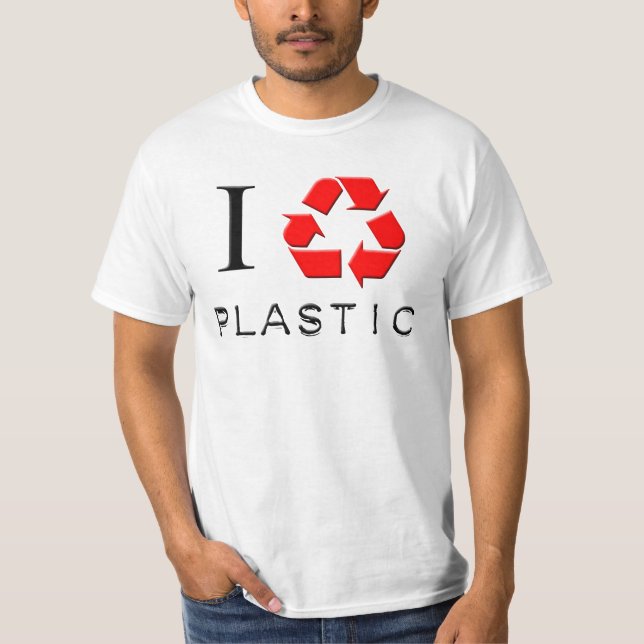 Eu recicl o t-shirt plástico (Frente)