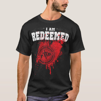 Eu redeemed rebentei o t-shirt do selo do coração