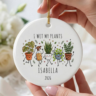 Eu Rego Minhas Plantas Enfeite Personalizado