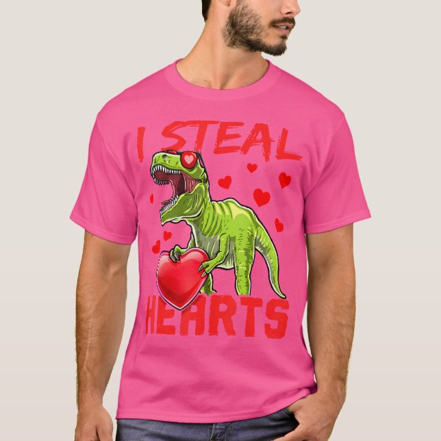 Eu Roubo Camisa De Dinossauro De Dia de os namorad (Frente)
