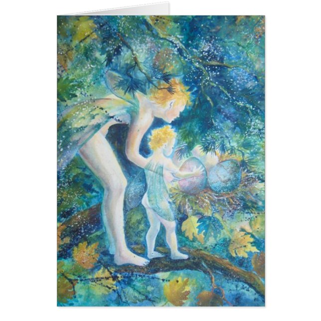 Eu sei aonde as fadas do bebê vêm do cartão (Frente)