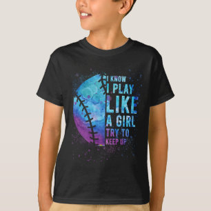 Eu Sei Que Eu Jogo Como Uma Garota Camiseta Macia