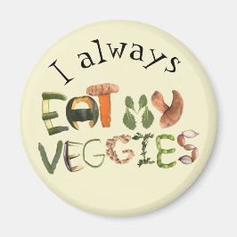 Eu sempre como meu íman vegetariano | Alimentação 