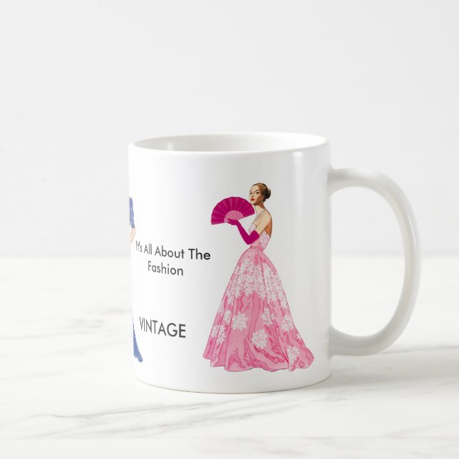 Eu Sew a caneca de café do vintage (Direita)